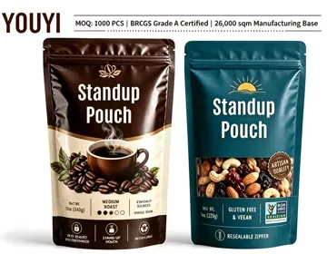 Ground Coffee Stand-Up Pouch design example UPS-0406