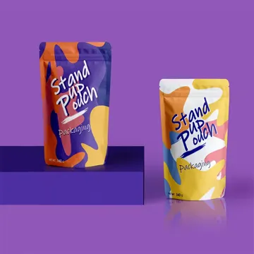 Coffee Stand-Up Pouch design example UPS-0411