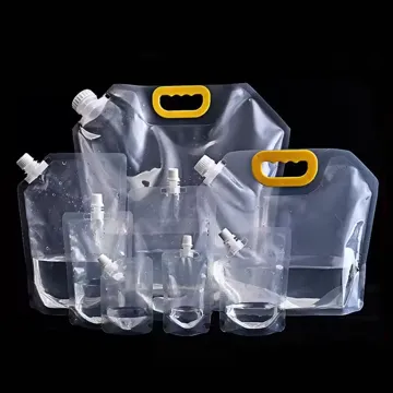 Clear Water & Drink Spout Pouch design example UPS-0421
