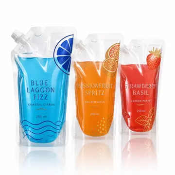 Window Cocktail & Beverage Spout Pouch design example UPS-0426