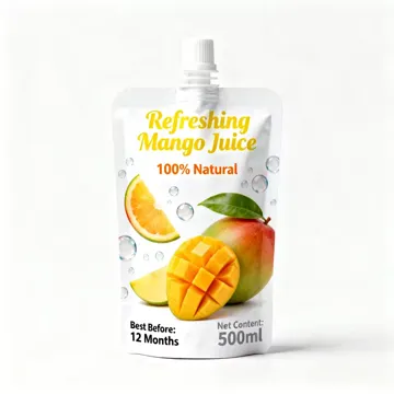 Fruit Juice Spout Pouch design example UPS-0428