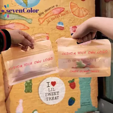 Matte Candy Flat-Bottom Pouch design example UPS-0430