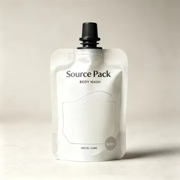 Body Wash & Lotion Spout Pouch design example UPS-0458