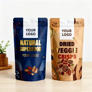 Holographic Candy & Snack Stand-Up Pouch design example UPS-0465