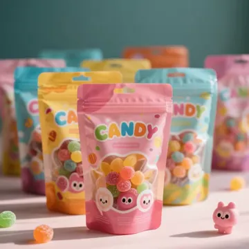 Candy & Chocolate Stand-Up Pouch design example UPS-0469