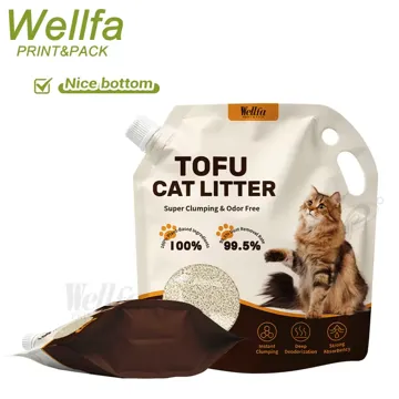 Window Cat Litter Spout Pouch design example UPS-0479
