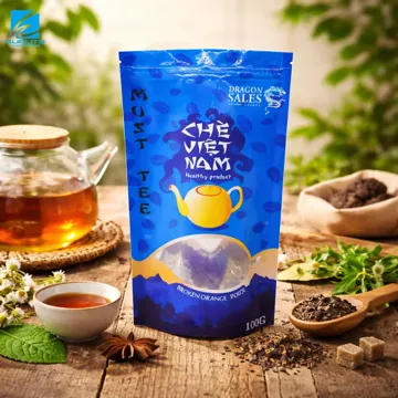 Loose-Leaf Tea Stand-Up Pouch design example UPS-0490