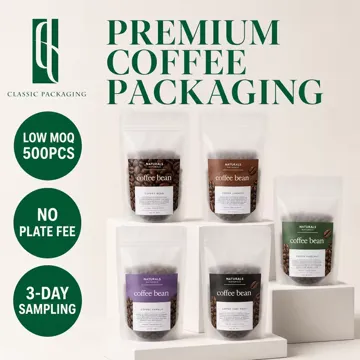 Coffee Powder Packaging Artwork Reference design example UPS-0506