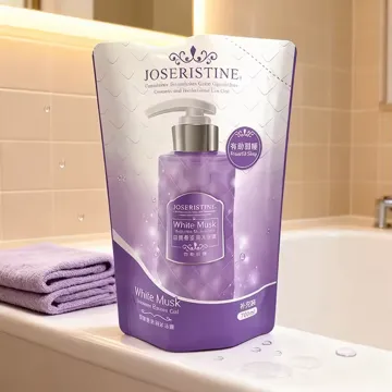 Detergent & Lotion Flat-Bottom Pouch design example UPS-0507