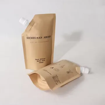 Kraft-Look Liquid Food Spout Pouch design example UPS-0516