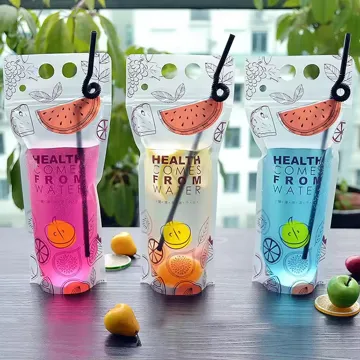 Clear Jelly & Fruit Juice Spout Pouch design example UPS-0520