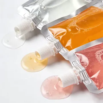 Clear Lotion & Scrub Spout Pouch design example UPS-0534