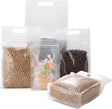 Clear Food Storage Flat-Bottom Pouch design example UPS-0552