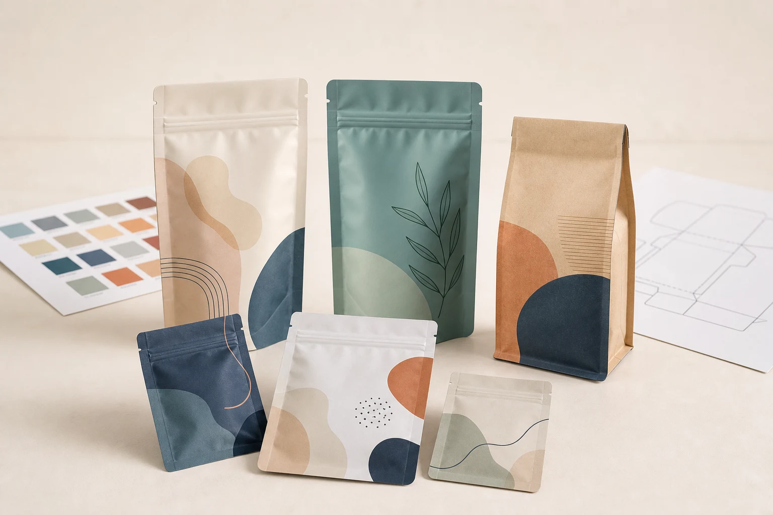Small-batch custom pouch assortment