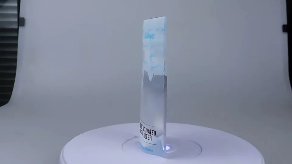 Slim-format flexible pouch sample video cover