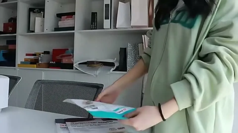 Packaging print and sample handling video cover